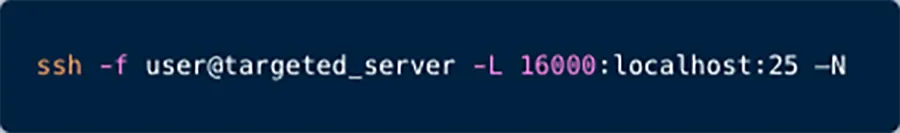 SSH Tunneling Command Example 