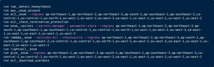 Figure 27: Pacu configuration file