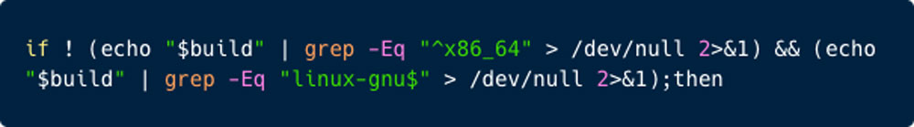 This function verifies the targeted operating system is x86-64 Linux.