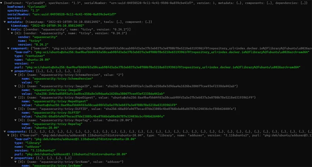 An-SBOM-generated-by-Trivy
