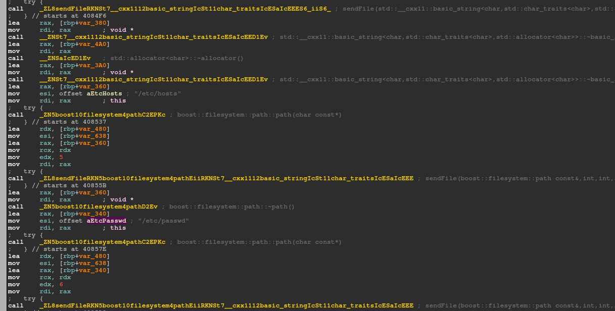 The binary static analysis