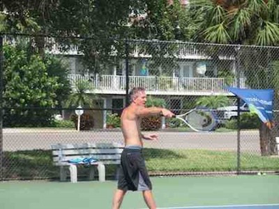 Scott Oglesby Playing Tennis